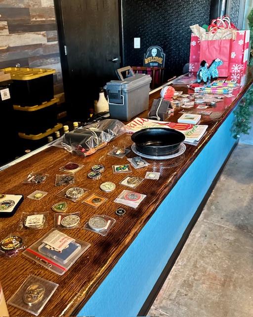 SLAGA UGLY SWEATER RAFFLE TABLE